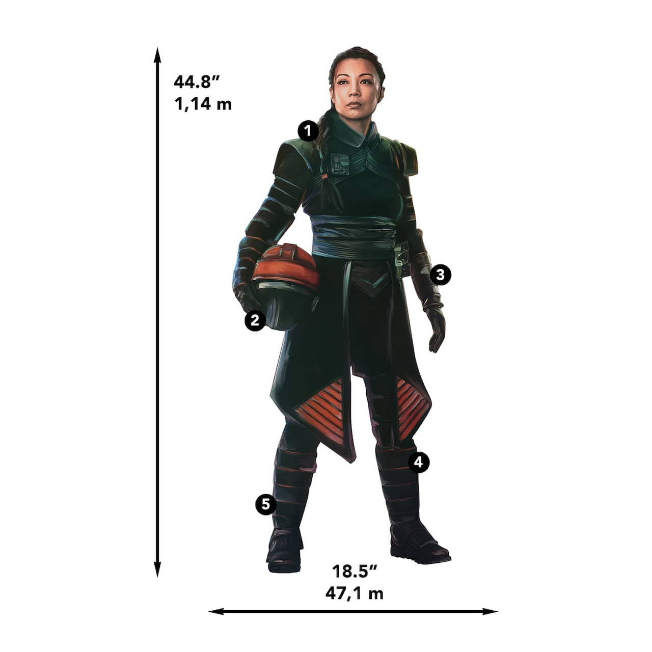 RoomMates The Book Of Boba Fett Fennec Shand Peel & Stick Giant Wall Decals